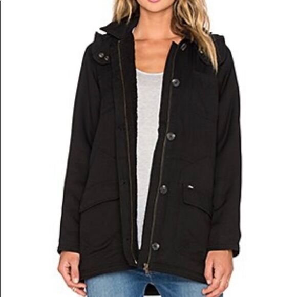 OBEY Fairfield Fleece Lined Parka Coat - Picture 3 of 14